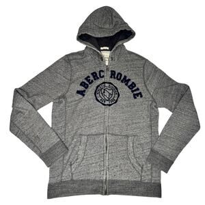 Abercrombie & Fitch VTG Muscle Hoodie Men’s Large Gray Y2K Mallcore Collegiate